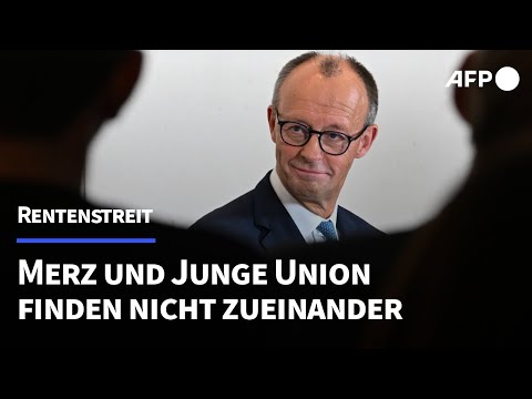Merz ruft Junge Union im Rentenstreit zur Mäßigung auf | AFP