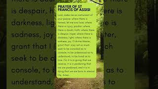 Peace Prayer of Saint Francis of Assisi #peaceprayer #jesus #saintfrancis