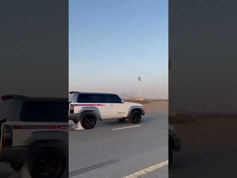 Tuned nissan patrol insane burnout