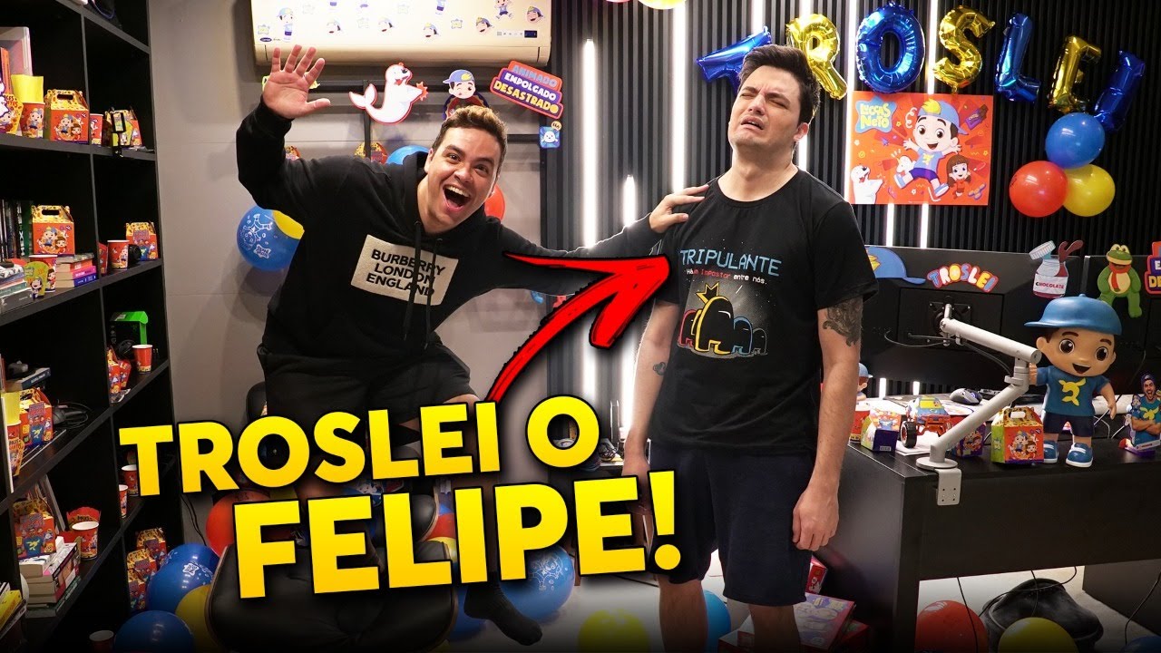 O LUCCAS NETO VOLTOU!!! E JÁ CHEGOU TROLLANDO O FELIPE!