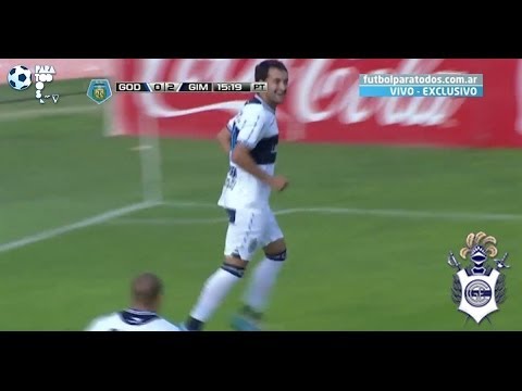 Gol de Pereyra. Godoy Cruz 0 - Gimnasia 2. Fecha 5. Torneo Final 2014. Fútbol Para Todos