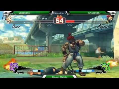 TCA 2013 - Sako (Ibuki/Gen) exhibition money matches p1/3 - SSFIV:AE v2012
