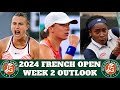 2024 French Open - Week 2 Outlook
