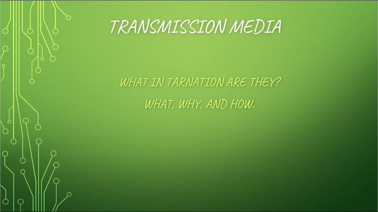 transmission media in modern computer networks