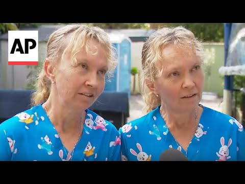 Australian twins speak in unison during interview about alleged crime