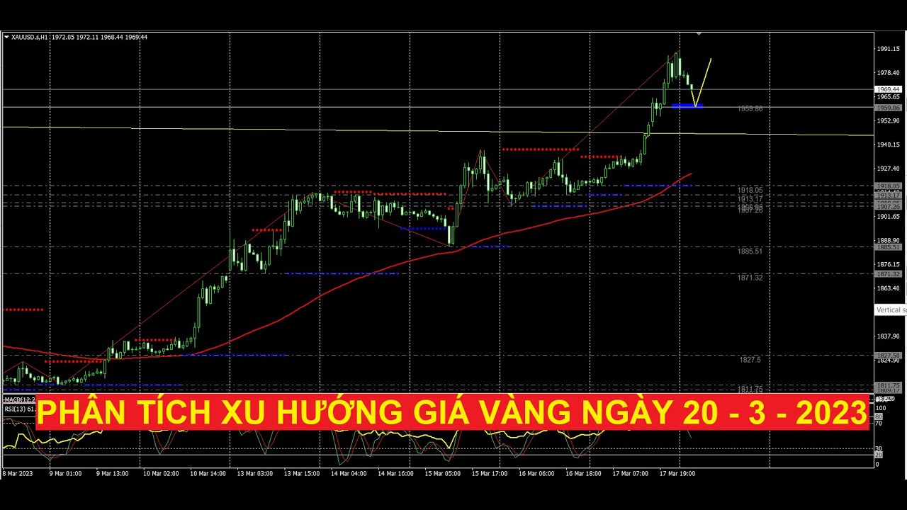 Video phân tích xu hướng giá vàng ngày 20 - 3 - 2023