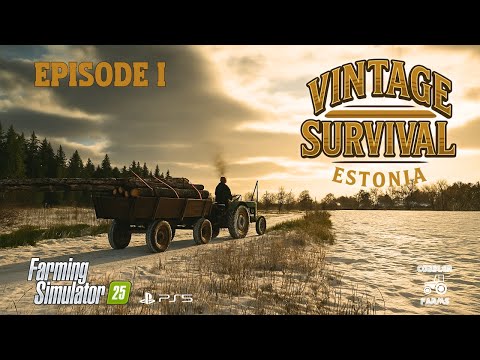Vintage Survival Estonia | Episode 1 | PS5 | Farming Simulator 25 | FS25 | CobblerFarms