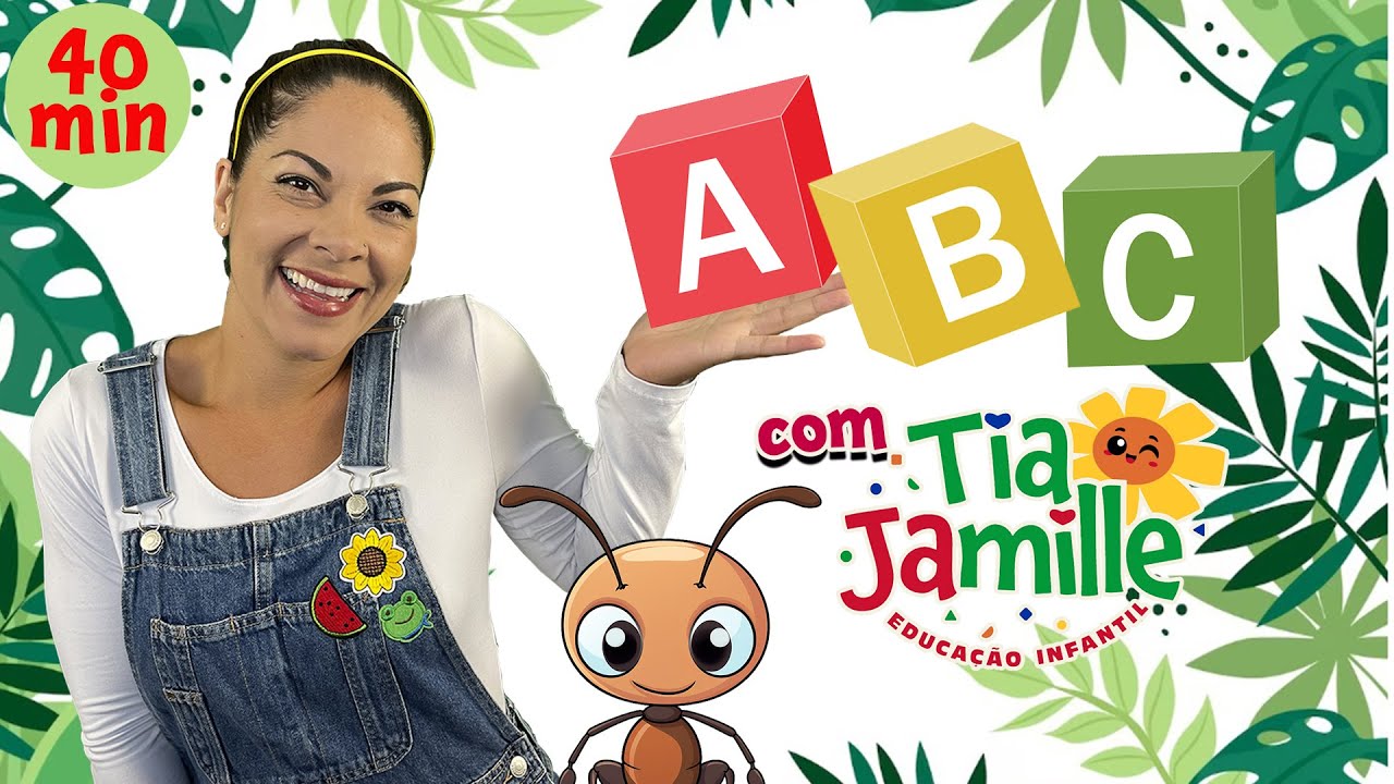 O Alfabeto - Música Infantil Animada - Educação Infantil - Tia Jamille -  Vídeo Educativo