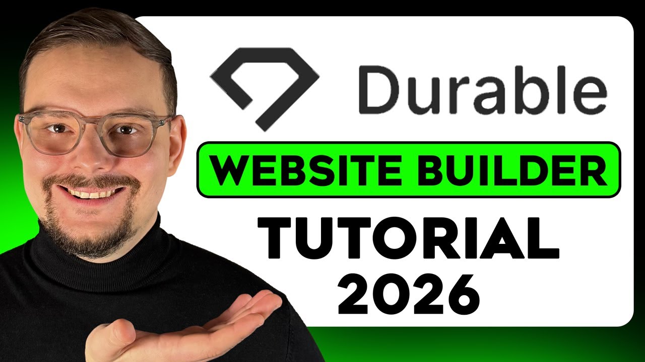 Durable Website Builder Tutorial - 2026 | How to Use Durable AI - Create and Launch a Website