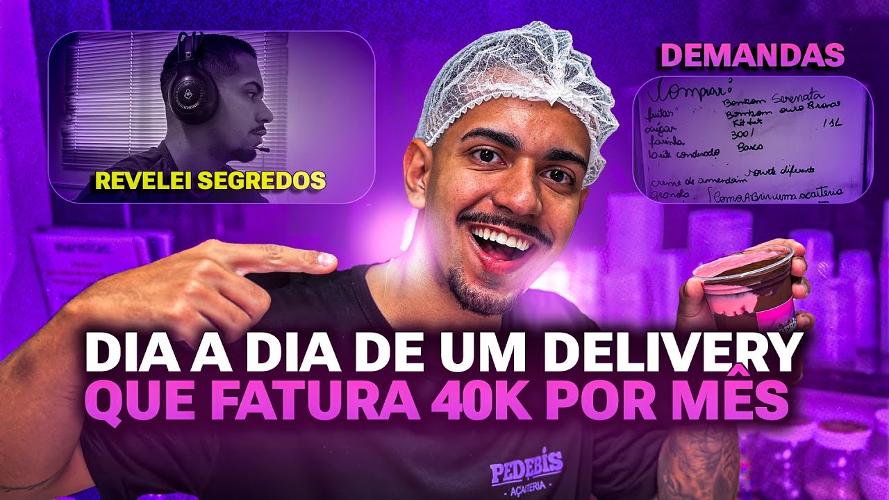 DIA A DIA DE UM DELIVERY DE AÇAÍ - REVELEI SEGREDOS NESSE VÍDEO 😱