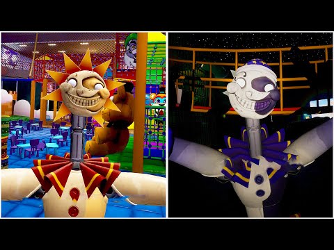 FNAF Security Breach - Smol Head Sun & Moon Boss Fight