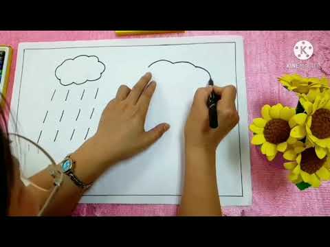 HĐTH vẽ mây mưa- Lớp MG4-5T- GV Nguyễn Thị Kim Yến