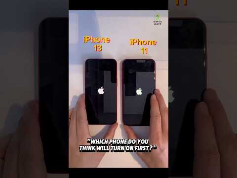iPhone 13 vs iPhone 11 Which phone do you think will turn on first #smartphone #technology #apple