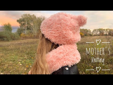 Шапка из Alize Puffy Fur за 30 минут. Мастер-класс от Mother's Knitting.