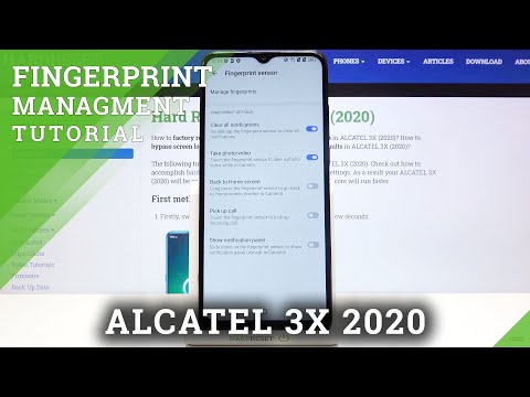 ALCATEL 3X 2020 – Manage Lock Screen Settings & Add Fingerprint