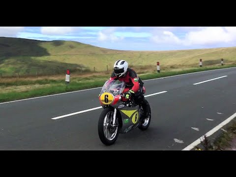 Classic TT Isle of Man - amazing sounding bikes ridden to the limit!
