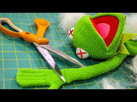 I Turned My Kermit Plush into a Puppet!