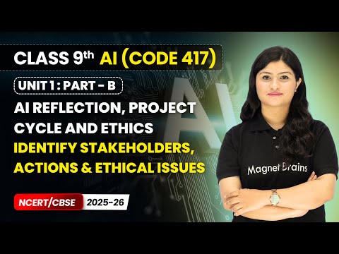 AI Reflection Project Cycle and Ethics Unit Overview Class 9 AI Unit 1 CODE 417 Part B