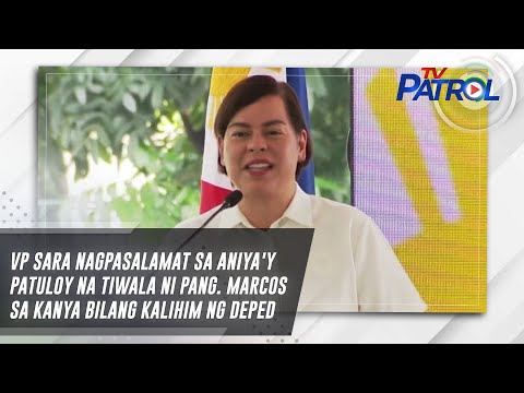 VP Sara nagpasalamat sa aniya'y patuloy na tiwala ni Pang. Marcos sa kanya bilang kalihim ng DepEd