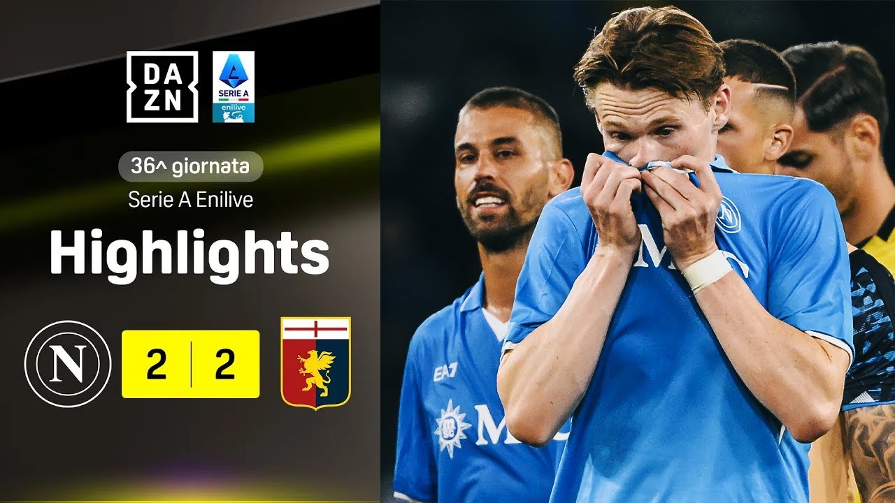 VASQUEZ gela il Maradona all'84', Inter a -1: Napoli-Genoa 2-2 | Serie A Enilive | DAZN Highlights