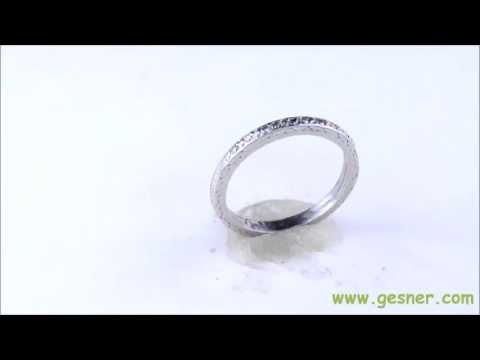 .05ct. T.W. Diamond & Platinum Edwardian Anniversary/Wedding Band- J33830