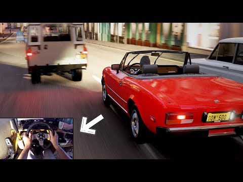 1980 Fiat 124 Sport Spider | Forza Horizon 4 | Steering Wheel Gameplay