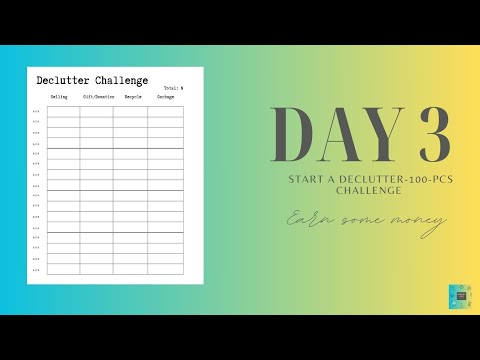 Day 3: Start Decluttering your Home