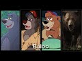 Baloo Evolution In Movies Cartoons The Jungle Book