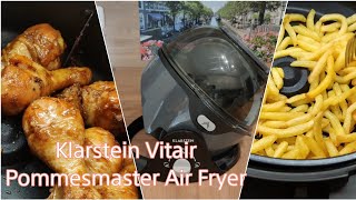 Klarstein Vitair Pommesmaster Air Fryer unbox & quick Test | Heißluftfritteuse