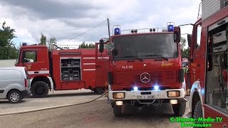 preview picture of video '[E] - [Brand am & im Jugendzentrum] FILDERSTADT - BERNHAUSEN | Feuerwehr aktiv bei Brandbekämpfung'