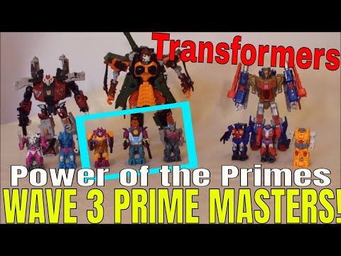 Transformers POTP Wave 3 Prime Masters (Solus, Quintus, Megatronus) - GotBot True Review  NUMBER 447