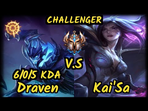Klaus (DRAVEN) vs KAI'SA - 6/0/5 KDA BOTTOM ADC CHALLENGER GAMEPLAY - BR