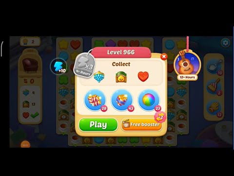 Matchington Mansion Level 966 - my no booster level / iOS/Android