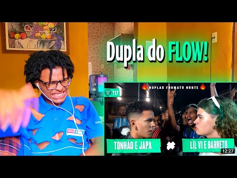 (Dupla do FLOW!) LIL VI e BARRETO x JAPA e TONHÃO | React |BDAR - Mendigos na Reação]