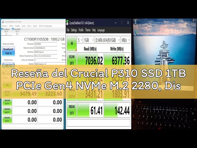 Vídeo relacionado con Crucial P310 SSD 1TB PCIe Gen4 NVMe M.2 2280, Disco Interno, hasta 7.100 MB/s, Compatible con Ordenador Portátil y de Sobremesa & Consolas de Juegos Portátiles - CT1000P310SSD801