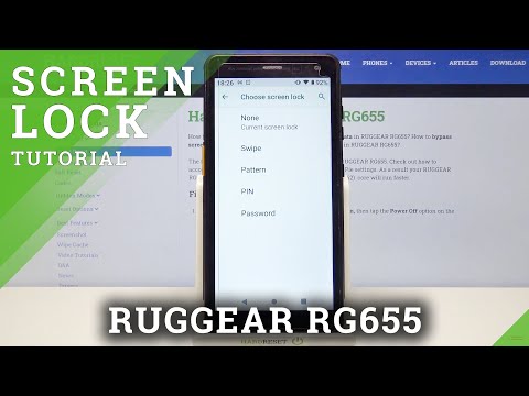 RUGGEAR RG655 – Change & Set Up Screen Lock type