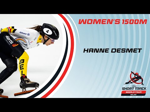 Hanne Desmet storms through to GOLD | 1500m Women Final | Milan2025 | #shorttrackworldtour