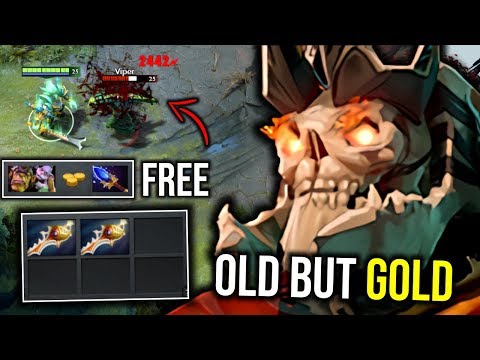 OLD BUT GOLD..!! 2x DIvine Rapier + Free Scepter Wraith King 36 Kills by Goodwin 7.21c | Dota 2