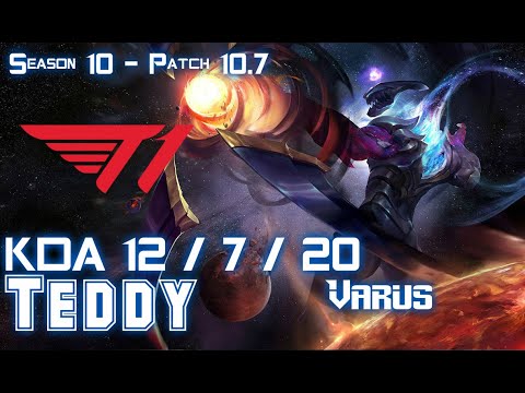 T1 Teddy VARUS vs KAI'SA ADC - Patch 10.7  KR Ranked