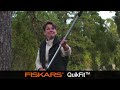 FISKARS QuikFit teleskopinis kotas L dydis (grafito spalvos) (1000665)