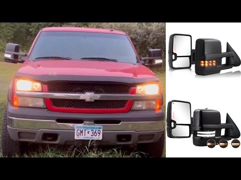 Chevy Tow Mirror Replacement And Upgrade By Sanooer Autoparts