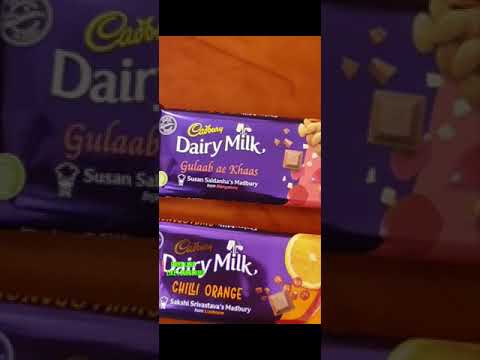 Cadbury Dairy Milk NEW FLAVOURS - Gulaab & Orange Chilli  #shorts #youtubeshorts
