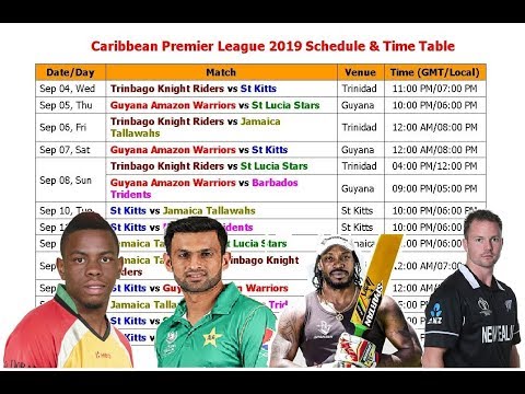 download lagu mp3 mp4 Cpl T20 2019 Time Table, download lagu Cpl T20 2019 Time Table gratis, unduh video klip Cpl T20 2019 Time Table