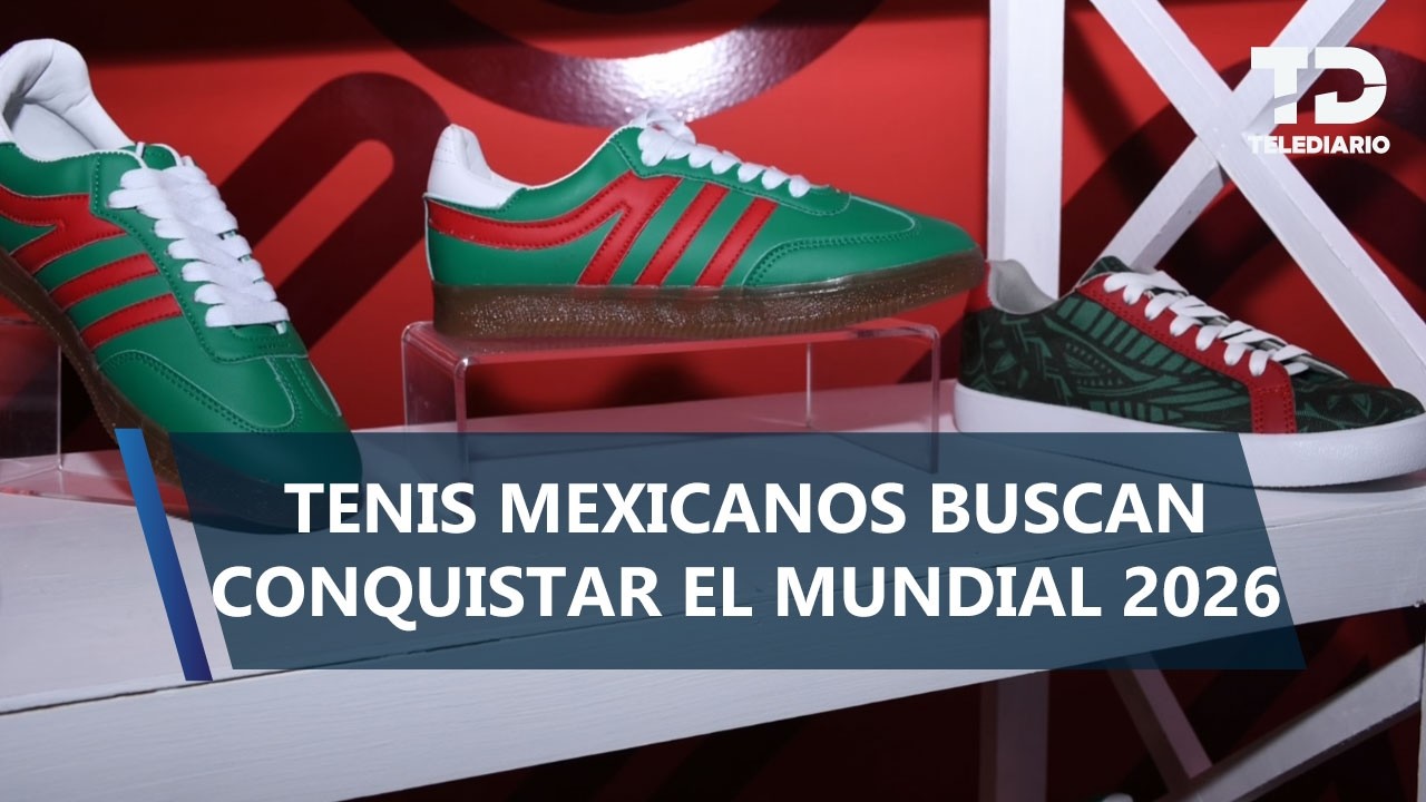 Zapateros de San Mateo Atenco lanzan tenis mundialistas con sello mexicano
