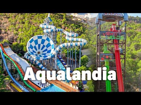 Incredible Water Park in Spain! Aqualandia Benidorm | All Slides 2025