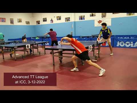 Joshua Mak (2231) vs Alireza Khatibi (2191) at ICC TT League on 3-12-2022
