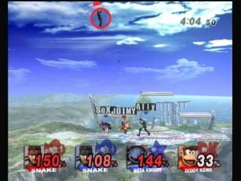 WHOBO 3: Ally (Snake & MK) & Dojo (Meta Knight) vs. Gnes (Diddy Kong) & Razer (Snake) WF - SSBB