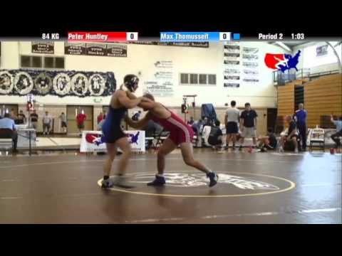 2012 Univ. WTT: 84 KG - Peter Huntley (Navy Mat Club) vs. Max Thomusseit (Pittsburgh WC)
