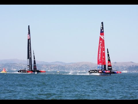 CNN Mainsail, Shirley Robertson - 2013 America's Cup