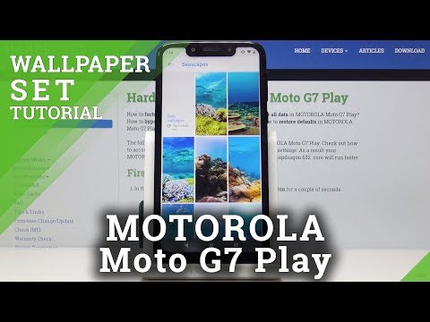 How to Change Wallpaper in MOTOROLA Moto G7 Play - Update Desktop